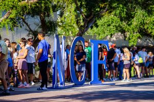 New College students and their families arrive for New Student Orientation on Sunday, August 18, 2024.